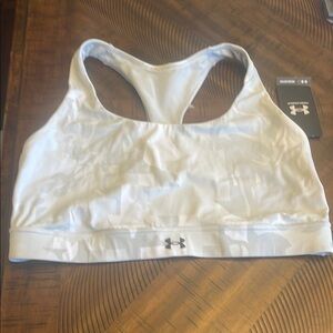 Under Armour White Sports Bra with Racerback Design